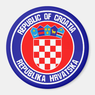 Kroatische ronde Emblem Magneet