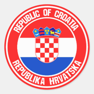 Kroatische ronde Emblem Sticker