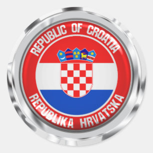 Kroatische ronde Emblem Sticker