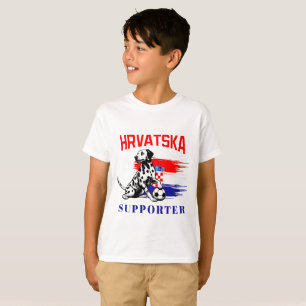 Kroatische School Sport spel speler Schattige Dalm T-shirt