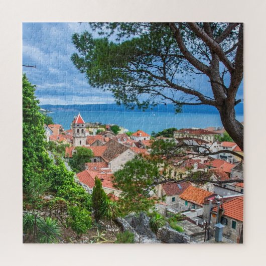 Kroatische stad Omis Legpuzzel (Verticaal)