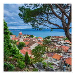 Kroatische stad Omis Perfect Poster