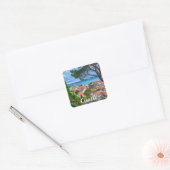 Kroatische stad Omis Vierkante Sticker (Envelop)