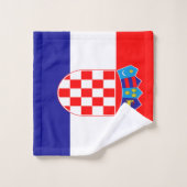 Kroatische vlag bad handdoek (Wasdoekje)