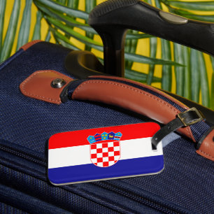 Kroatische vlag bagagelabel