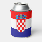 Kroatische vlag blikjeskoeler (Blikje Achterkant)