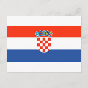 Kroatische vlag briefkaart