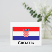 Kroatische vlag briefkaart (Staand voorkant)