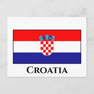 Kroatische vlag briefkaart