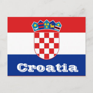 Kroatische vlag briefkaart