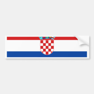 Kroatische vlag bumpersticker