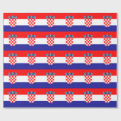 Kroatische vlag cadeaupapier (Vlak)