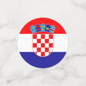 Kroatische vlag confetti (Kleine voorkant)