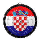 Kroatische vlag-dartboard en darts/game-board dartbord (Voorkant)