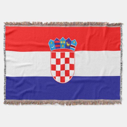 Kroatische vlag deken (Voorkant)