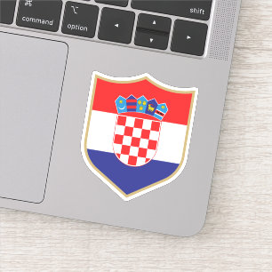 Kroatische vlag embleem patriottische reizen sticker