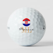 Kroatische vlag en Kroatische Golf Balls Golfballen (Voorkant)