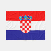 Kroatische vlag fleece deken (Voorkant (Horizontaal))