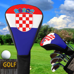 Kroatische Vlag & Golf Kroatië sport Hoesjes / clu Golfheadcover