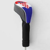 Kroatische vlag golfheadcover (Schuin)