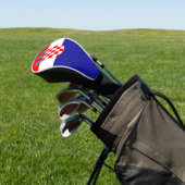 Kroatische vlag golfheadcover (Insitu)
