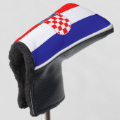 Kroatische vlag golfheadcover (3/4 voorkant)