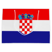 Kroatische vlag groot cadeauzakje (Voorkant)
