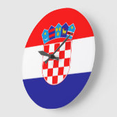 Kroatische vlag grote klok (Hoek)