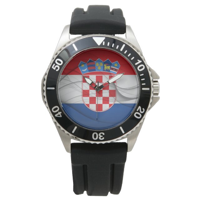 Kroatische vlag horloge (Voorkant)