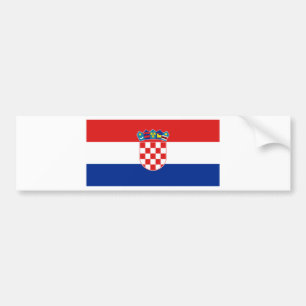 Kroatische vlag Hrvatska Bumpersticker