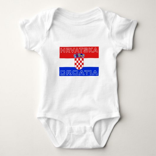 Kroatische vlag Hrvatska Romper (Voorkant)