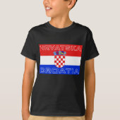 Kroatische vlag Hrvatska T-shirt (Voorkant)
