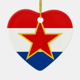 Kroatische vlag, hrvatska zastava keramisch ornament