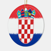 Kroatische vlag keramisch ornament (Links)