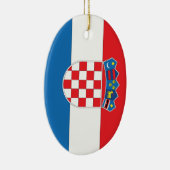 Kroatische vlag keramisch ornament (Rechts)