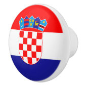 Kroatische vlag keramische knop (Rechts)