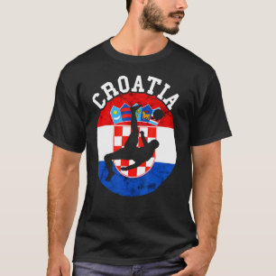 Kroatische vlag Kroatië Hrvatska Soccer Team Kroat T-shirt