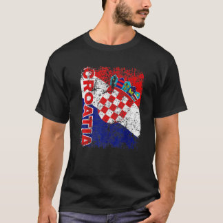 KROATISCHE VLAG Kroatië Vlag CROATISCHE VLAG T-shirt