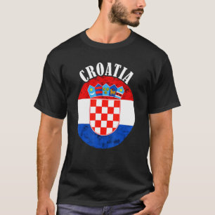 Kroatische vlag Kroatische pride Kroatische Kroati T-shirt