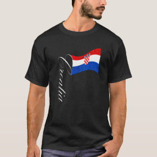Kroatische vlag Kroatische pride Kroatische roet T-shirt