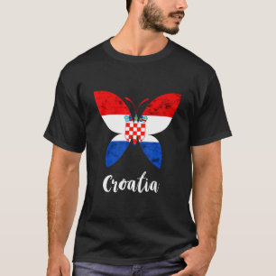 Kroatische vlag Kroatische Vintage Kroatische vlag T-shirt