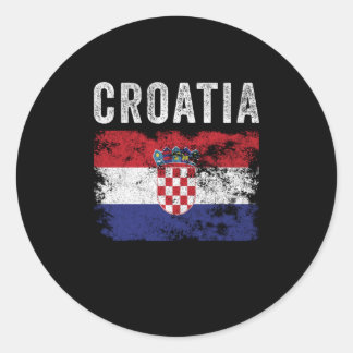 Kroatische vlag - Kroatische vlag Ronde Sticker