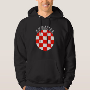 Kroatische vlag Kroatische wortelen Hrvatska Croa Hoodie