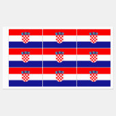 Kroatische vlag labels (Vel)