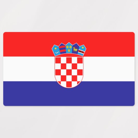 Kroatische vlag labels (Design 1)