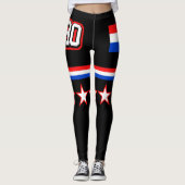 Kroatische vlag leggings (Voorkant)