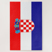 Kroatische vlag legpuzzel (Verticaal)