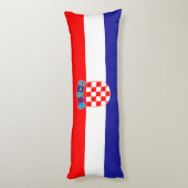 Kroatische vlag lichaamskussen (Achterkant (Verticaal))