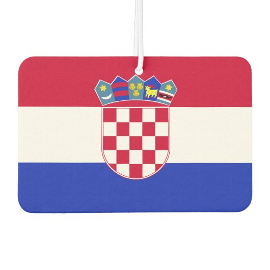 Kroatische vlag luchtverfrisser (Voorkant)