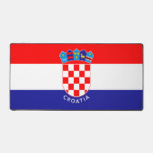 Kroatische vlag met aangepaste tekst bureaumat (Voorkant)
